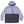 Allegiance Beta Windbreaker in black and silver two-tone color block with half-zip front, chest script logo, and utility pocket.