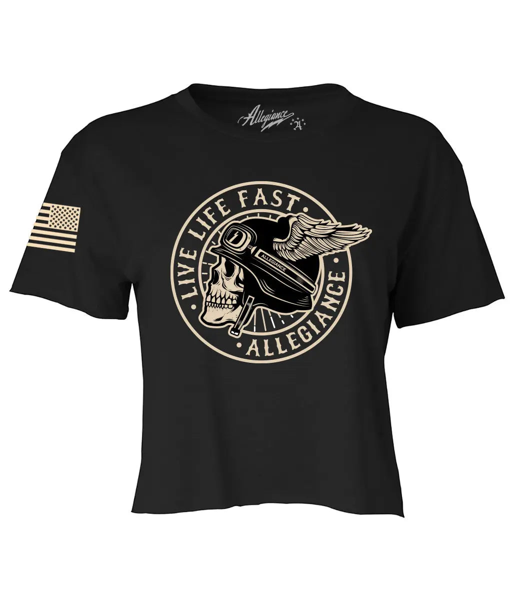 Winged Crop Tee - Allegiance Clothing