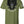 Back of Last Out Premium Tee in OD Green featuring large Last Out logo graphic