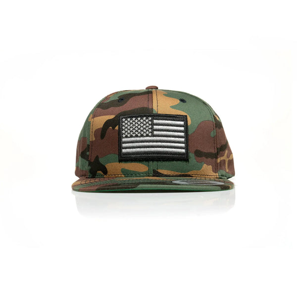 USA Black Flag Patch Snapback - Allegiance Clothing