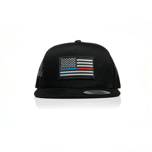 Thin Blue/Red Line Patch Trucker - Allegiance Clothing