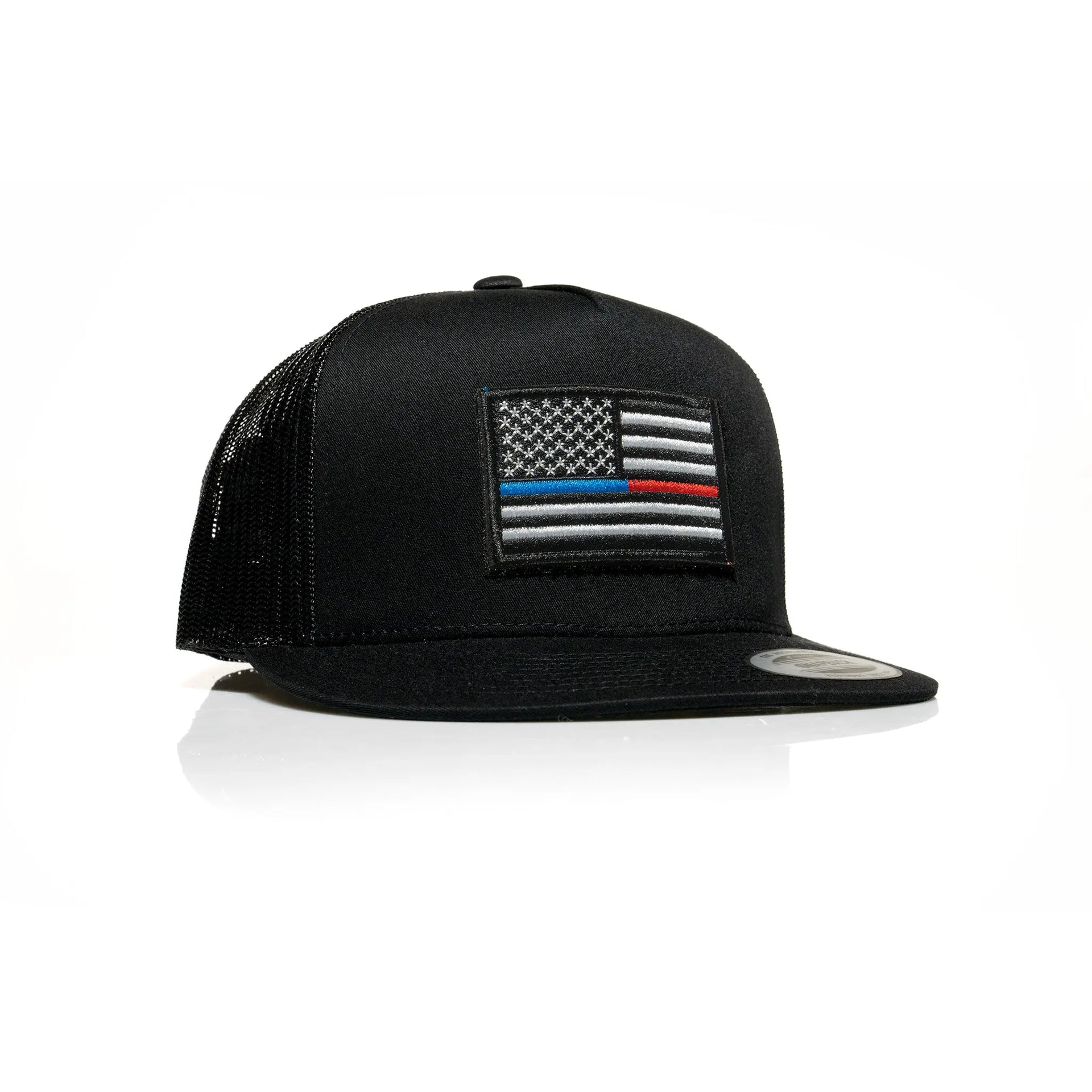 Thin Blue/Red Line Patch Trucker - Allegiance Clothing