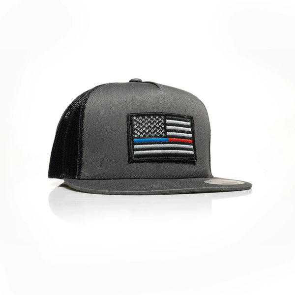 Thin Blue/Red Line Patch Trucker - Allegiance Clothing