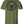 Back of Defender Premium Tee in OD Green featuring large Defender logo graphic