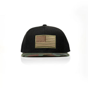 USA Tan Flag Patch Snapback - Allegiance Clothing