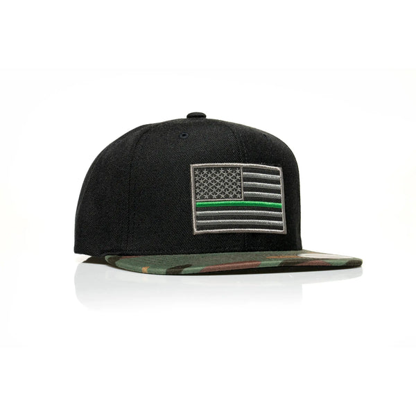 Thin Green Line Patch Snapback - Allegiance Clothing