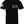 Front of gunner flag black tee with small rifles and flag graphic over chest