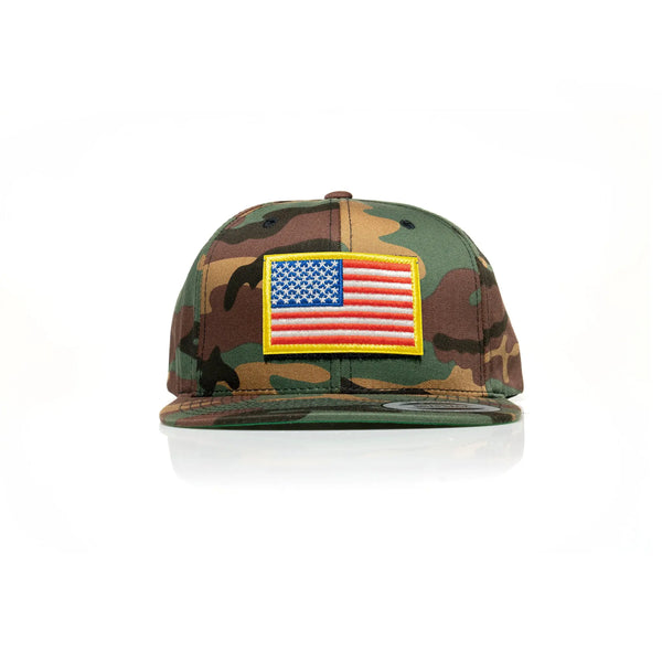 USA Flag Patch Snapback - Allegiance Clothing